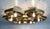 Metal 21st Century Hive Satin Brass Smoky Bubbles Murano Flush Mount by Fabio LTD For Sale - Image 7 of 9