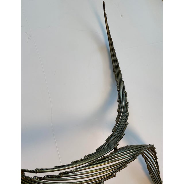 Brass Large Curtis Jere Wall Sculpture For Sale - Image 8 of 13