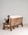 1970s Brutalist Oak Upholstered Sofa, Antique, Belgium, Circa 1970 For Sale - Image 5 of 16