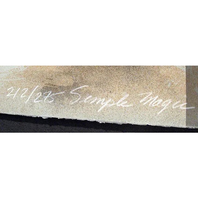 Surrealism 1986 "Simple Magic" Surrealistic Serigraph Art Print by James Carter For Sale - Image 3 of 6