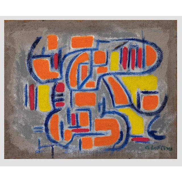Giorgio Lo Fermo - Orange Shape - Oil Paint - 2015 For Sale - Image 4 of 4