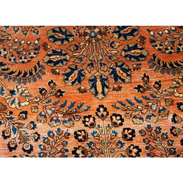 1920s 1920s, Handmade Antique Persian Sarouk Rug 4' X 6.4' For Sale - Image 5 of 7
