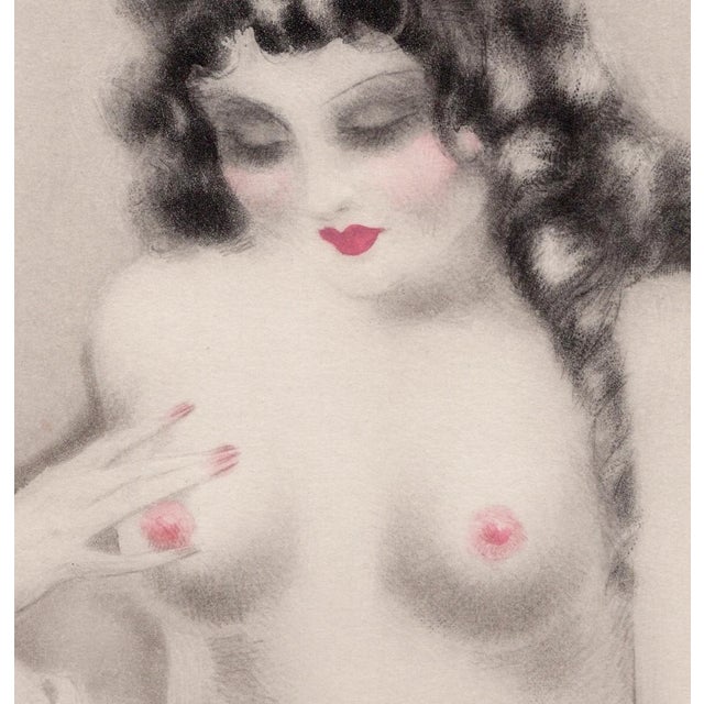 Louis Icart, Apple Breasts from The Life of Breasts, Nude, Original Etching & Aquatint, 1945 For Sale - Image 4 of 7