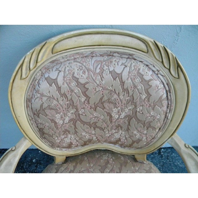 French Painted Living Room Side Chair For Sale - Image 9 of 11