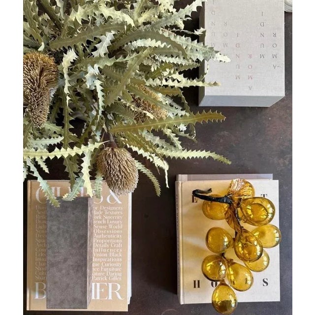 Modern 1980s Large Cluster of Murano Attributed Glass Grapes For Sale - Image 3 of 4