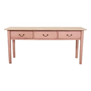 English Painted Server in Pine For Sale
