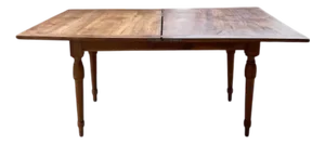 Walnut Farm Table with Swivel Top and Extensions