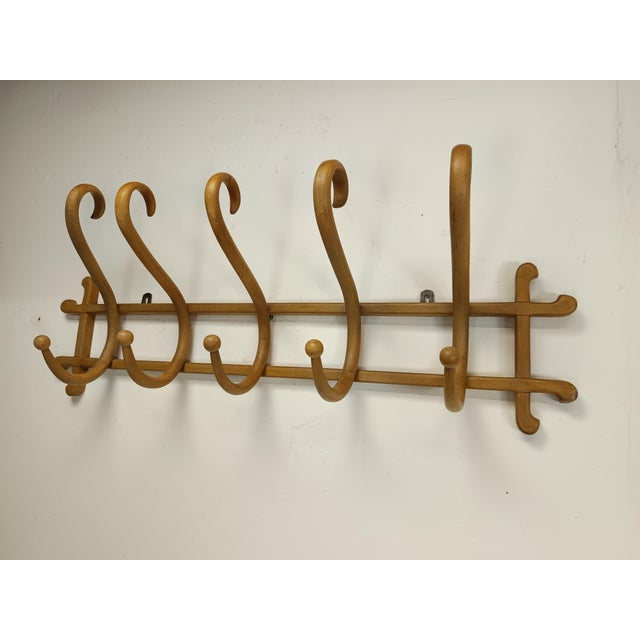 Wall-Mounted Coat Rack by Thonet, 1890s For Sale - Image 3 of 15