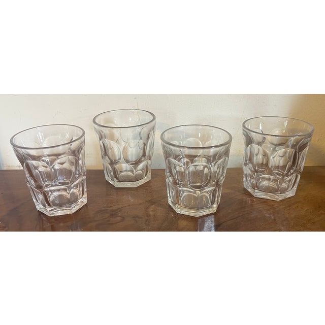 Glass Antique Mid 19th Century American Classical Ashburton Flint Glass Whiskey Tumblers, Circa 1850 - Set of 4 For Sale - Image 7 of 16