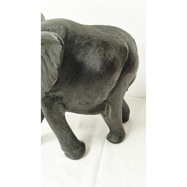 Wood Sculpture Carved in Ebony, Asia, Early 1900s For Sale - Image 13 of 17