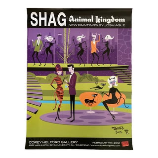 "Shag" Josh Agle Signed Exhibition Poster For Sale
