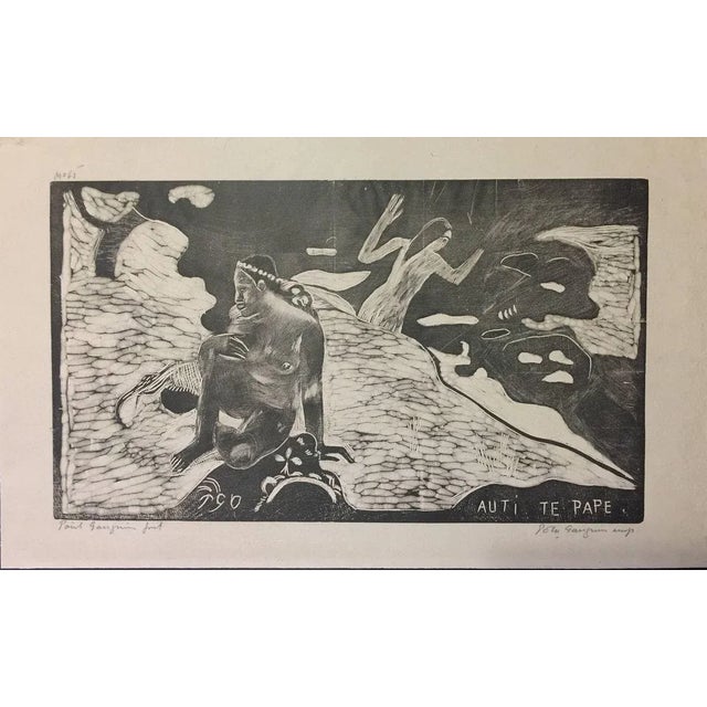 Auti te pape (Les Femmes à la Rivière) - Woodcut After Paul Gauguin 1891 1891 For Sale - Image 8 of 8