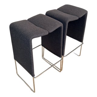 Pair B&b Italia Lazy Barstools For Sale