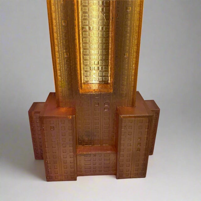 Late 20th-Century Empire State Building Skyscraper Floor Lamp, Italy For Sale - Image 4 of 9