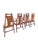 Wood Vintage Broyhill Brasilia Style Dining Chairs Six Set Mid Century Modern Design For Sale - Image 7 of 7