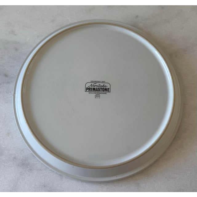 Vintage Noritake Primastone "Image" Pattern Dinner Plates - Set of 7 For Sale - Image 9 of 11