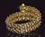 Rare Vintage Fope 18k Gold Double Wrap Twist Snake Bracelet With Amethyst & Peridot For Sale - Image 9 of 15
