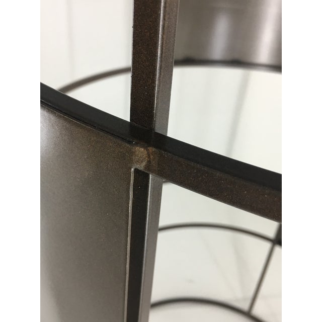 2010s New Handmade Bistro High Table in Wrought Iron For Sale - Image 5 of 6