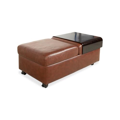 Brown Leather Arion Stool from Stressless For Sale - Image 5 of 13