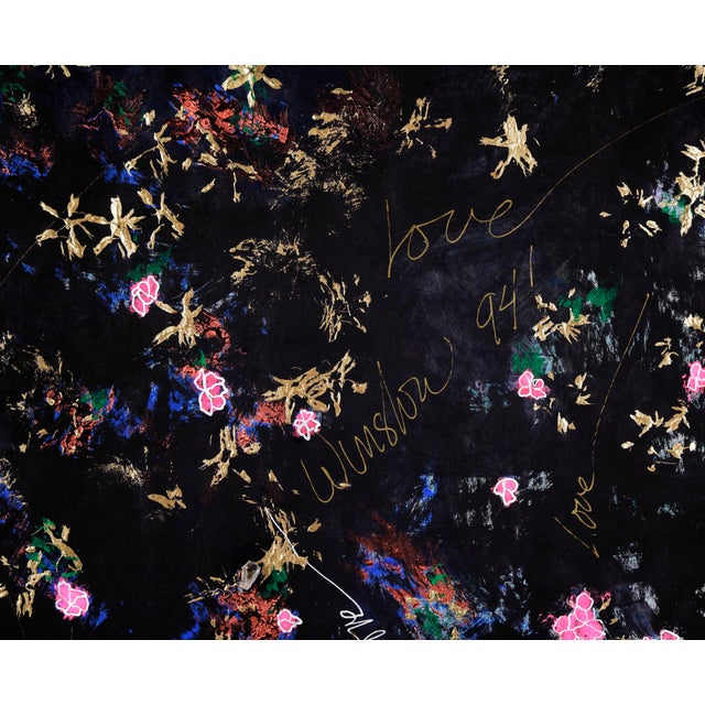 Black Love in Black and Gold - Original Painting With Quartz by Judith W Winslow For Sale - Image 8 of 9