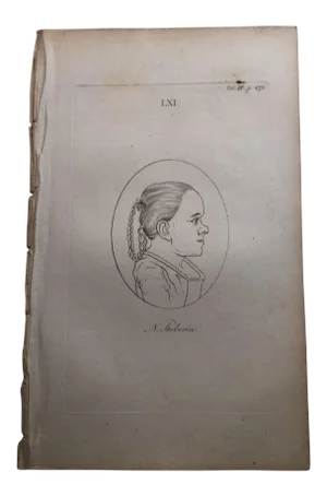 Girl in Profile Antique Physiognomy Art Print, 1804