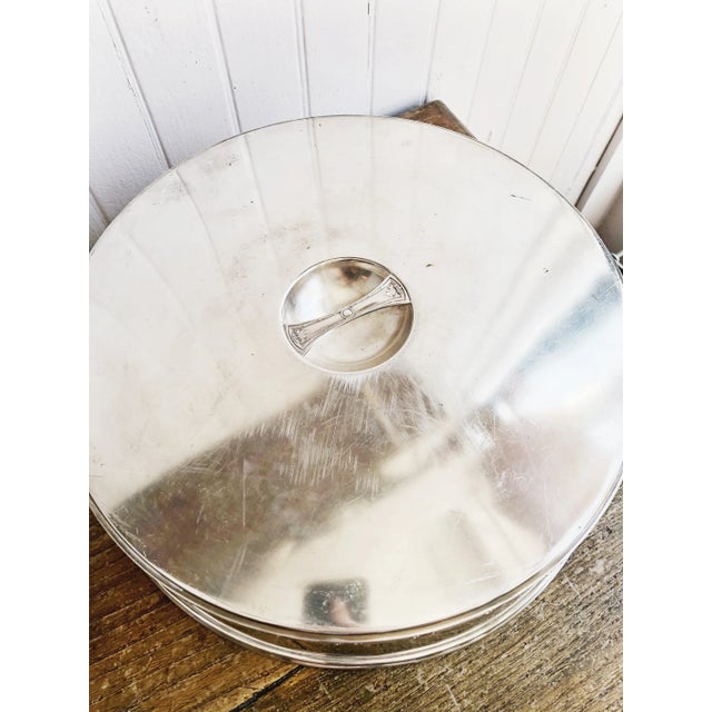 Traditional Vintage Silver Plated Platter Cover From the St Regis Hotel Nyc For Sale - Image 3 of 9