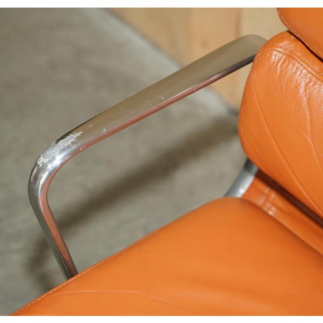 Soft Pad Captain's Chair in Cognac Leather from Herman Miller, 1977 For Sale - Image 9 of 18