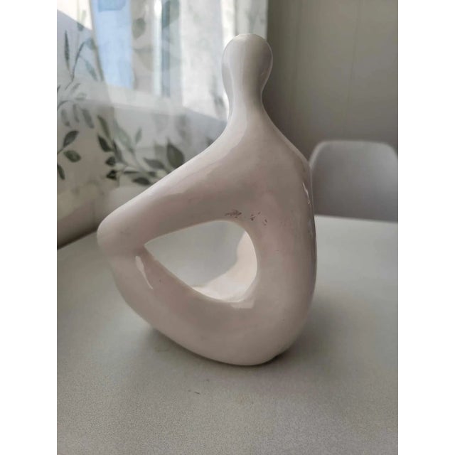 Vintage Porcelain Figurine of Woman, 1960s For Sale - Image 3 of 7