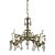 French Style Brass and Crystal Chandelier For Sale