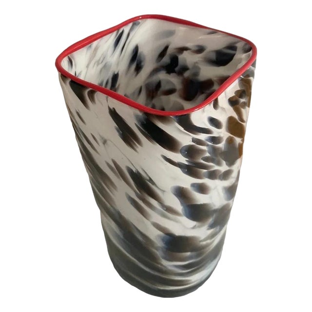 David Jacobson (Camden Maine) Art Glass Hand Blown Vase For Sale