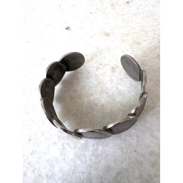 American Vintage Buffalo Nickel Coin Cuff Bracelet For Sale - Image 3 of 5