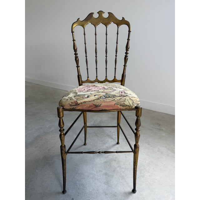 Brass Chiavari Chairs, Italy, 1960s, Fratelli Levaggi/Guiseppe Gaetano Descalzi For Sale - Image 9 of 11
