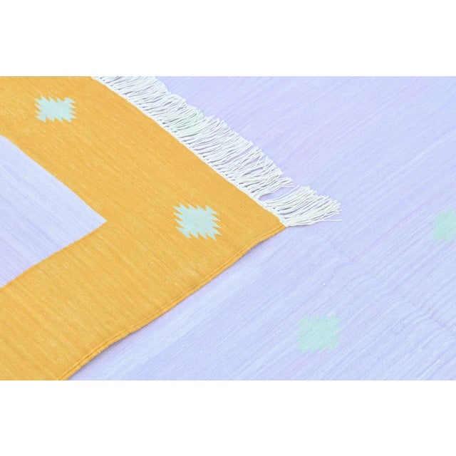 Not Yet Made - Made To Order Kolkata Rug, 5' x 8', Persimmon, Seaglass and Lavender For Sale - Image 5 of 7