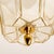 Metal Flower Shaped Flush Mount in Clear Glass and Brass from Limburg, 1970 For Sale - Image 7 of 16