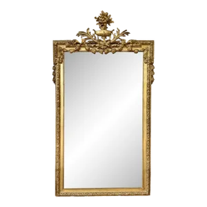 French Louis XVI Giltwood Mirror