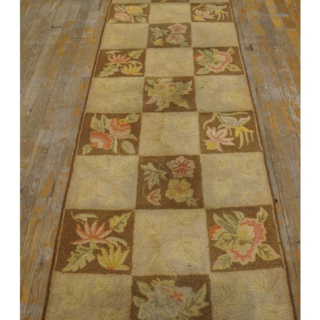 Mid-20th Century American Hooked Rug 2'4" x 20'5".