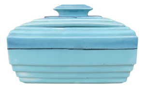 Art Deco Ceramic Pastry Tin, 1920s