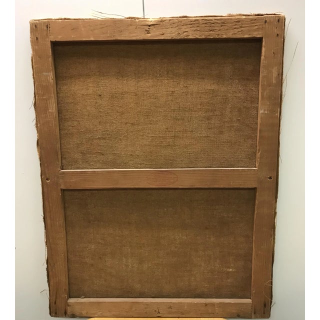 Pierre-Eugène Vibert, Cour intérieur, 1923, Oil on Canvas For Sale - Image 6 of 7