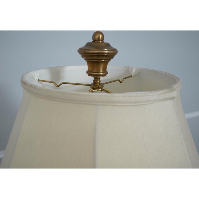 Traditional Heavy Solid Brass Urn Large Table Lamp For Sale - Image 3 of 12
