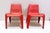 Set of Space Age Red Chairs by Helmut Bätzner for Bofinger, in Good conditions. Designed 1960 to 1969 This piece has an...