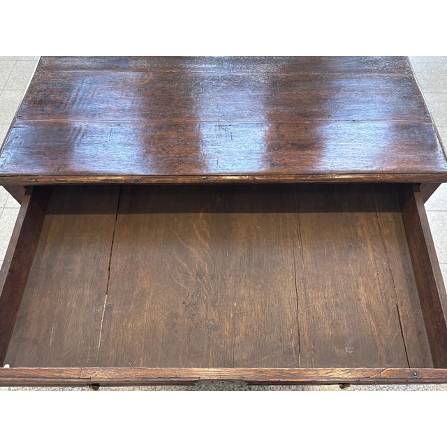 Antique William & Mary English Black Oak Chest of Drawers For Sale - Image 12 of 18