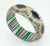 1970s Lea Stein French Fused Plastic Op Art Bangle Bracelet, c.1970 For Sale - Image 5 of 13
