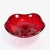 Italian Italian Murano Style Art Glass Ruby Red Bullicante Bowl For Sale - Image 3 of 10
