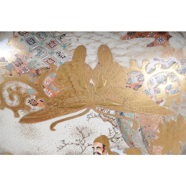 Antique Meiji Japanese Satsuma Vase, 1890 For Sale - Image 3 of 18
