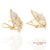 Early 21st Century 18k Yellow Gold Natural Diamond Fancy Earring- Set of 2 For Sale - Image 5 of 9