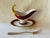 Neoclassical Antique Pirkenhammer Ruby Red Porcelain Sauce Boats With Gilt Bacchus Handles — Pair For Sale - Image 3 of 18