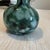1990s Vintage Murano Style Swirl Blue Green Teal Hand Blown Glass Vase For Sale - Image 5 of 6