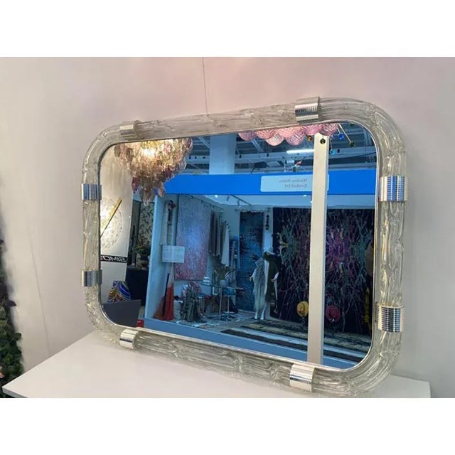 Early 21st Century Italian Glass Wall Mirror by Simoeng For Sale - Image 5 of 12