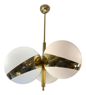 3-Globe Pendant from Stilnovo, 1970s