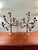 Mid 20th Century Vintage Italian or French Style Solid Brass Five-Light Floral Tole Candelabra With Original Gilt Finish For Sale - Image 5 of 14